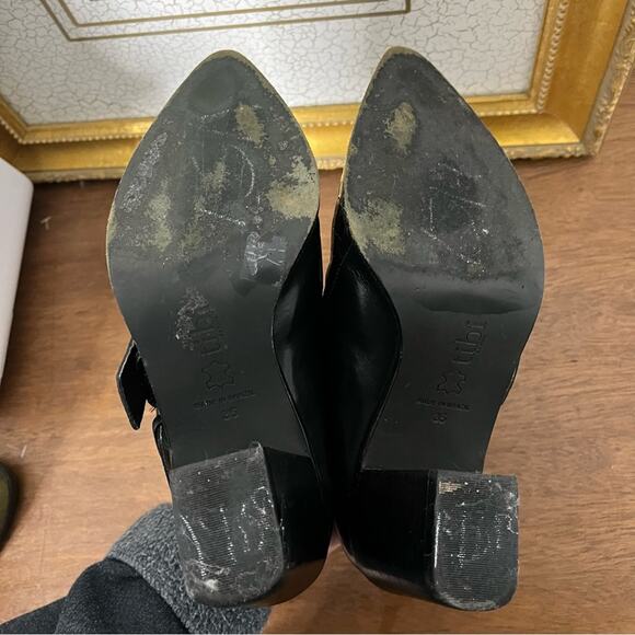 Tibi Black Croc Embossed Buckle Billie Bootie Womens Size 35 / US 5 - Picture 9 of 11